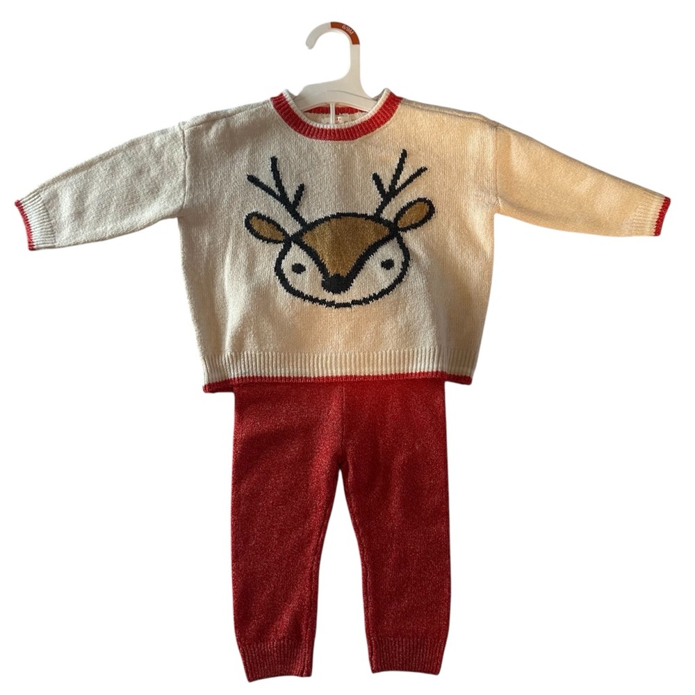 Cat & Jack Set Children’s Size 6-9 Months Red and Cream